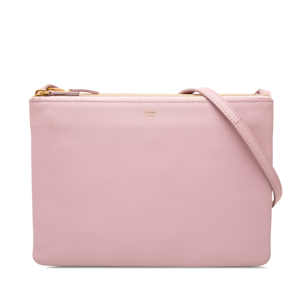 Pre-Loved Celine Large Lambskin Trio Crossbody